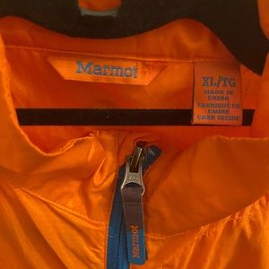 Marmot Kids Orange Anorak Windbreaker Zippered Jacket Size XL